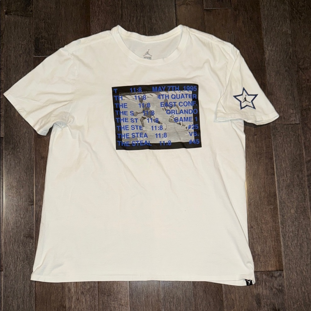 White Michael Jordan Tee